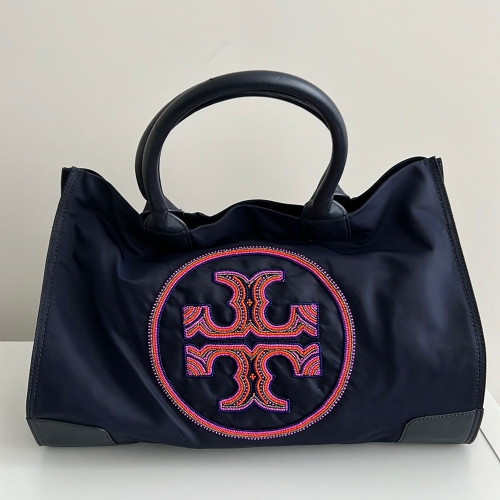 Tory Burch Navy Blue Tote